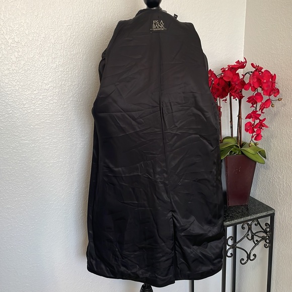 Jos. A. Bank 100% Wool Long Black Overcoat 46R - Picture 6 of 8